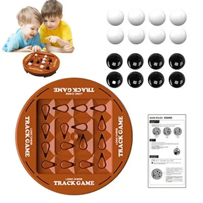 Marble Board Game Educational Strategy Orbit Logic Board Game 2 Player Fast Strategy Game Track Logic Board for Fun Family SS69