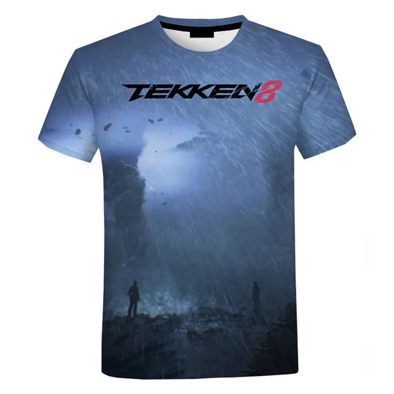 Fighting New Game Tekken 8 3D Printed T Shirt For Men Clothes Harajuku Streetwear T-Shirt For men Crewneck Short Sleeve Tops SS69 11.69 EXZHF20242715X / XL