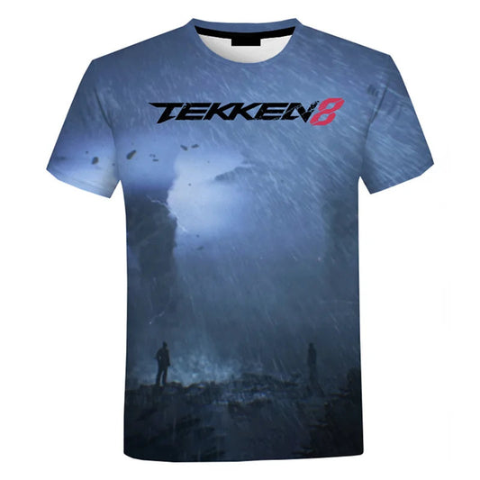 Fighting New Game Tekken 8 3D Printed T Shirt For Men Clothes Harajuku Streetwear T-Shirt For men Crewneck Short Sleeve Tops SS69 11.69 EXZHF20242715X / XL
