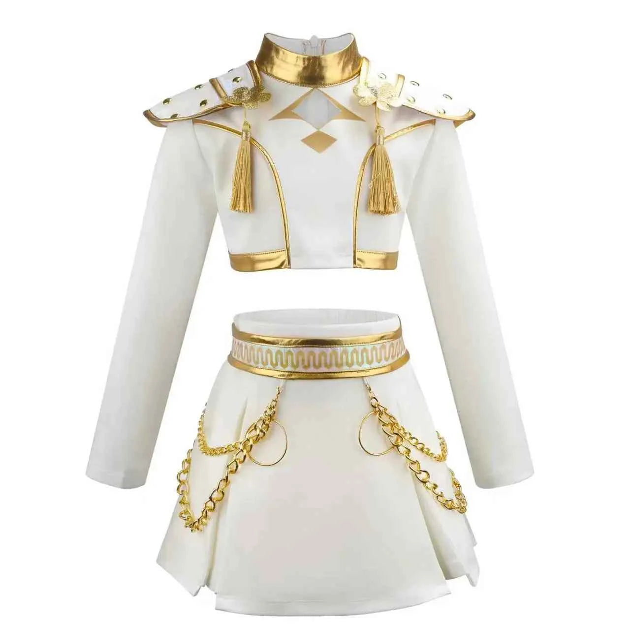 KPop Halloween Demon Hunter Cosplay Costume Wig Uniform Idol Stage Performance Rumi Mira Zoey Roleplay Party Clothing