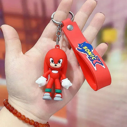 Sonic The Hedgehog Keychain Cartoon Anime Backpack Pendant Car Keyring Kawaii Key Chain Decor Accessories Toy Kids Birthday Gift SS69 6.69 3