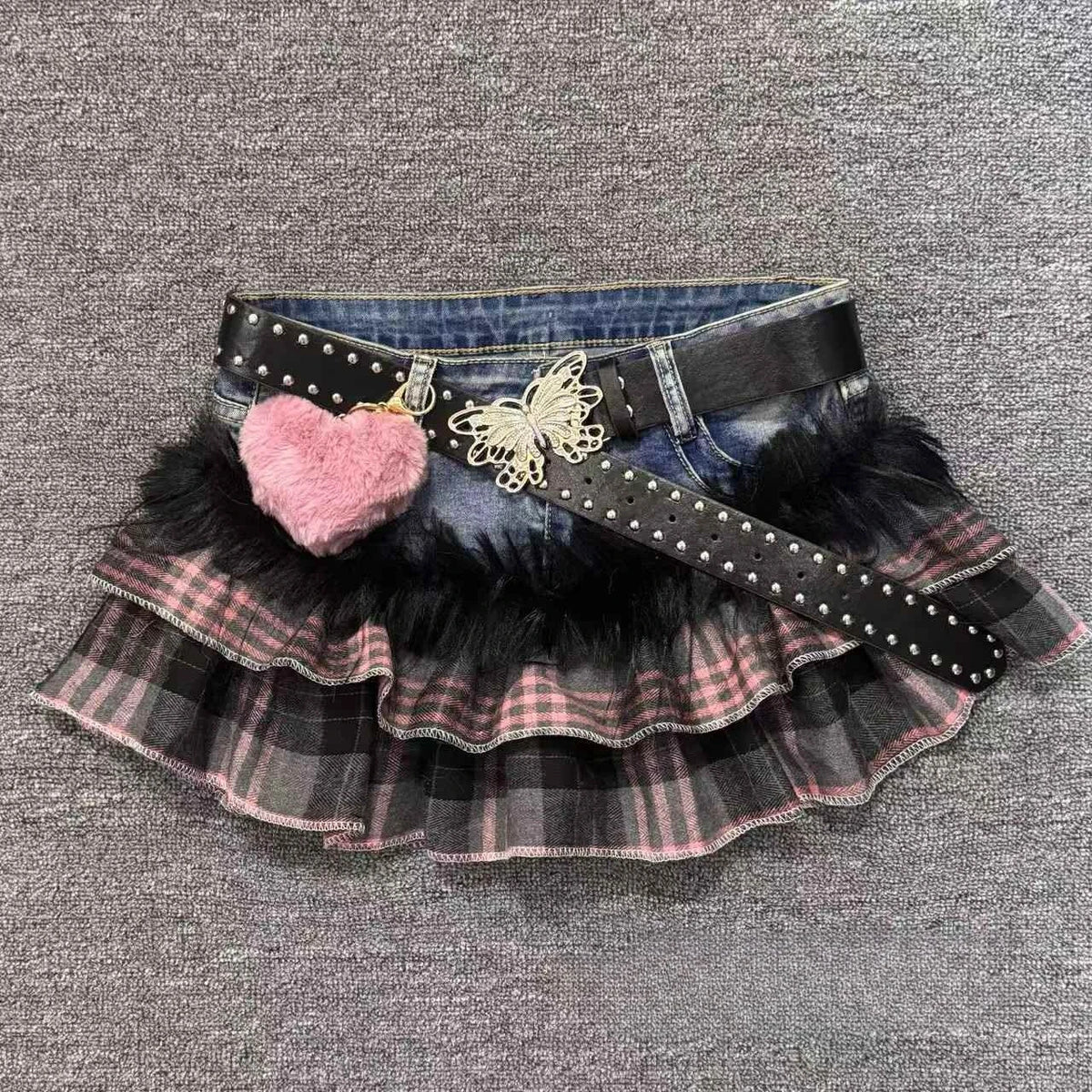 2026 American Vintage Mini Skirts Women Casual Y2k Subculture Punk Retro Clothing Party Clothing Sexy Slimjean Skirts for Girls