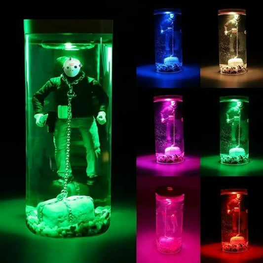 ZHUANGHUANC Alien Resin LED Lamp Stand Novelty Extraterrestrial Decor
