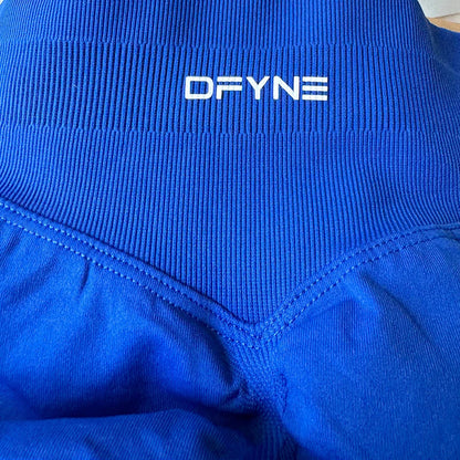 Dfyne Impact Brand Shorts 4.5'' Low Waist Seamless Yoga Shorts Scrunch Bum Gym Shorts Women Workout Biker Stretch Fitness Short SS69