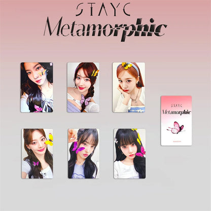 6pcs/set KPOP STAYC regular one album Metamorphic LOMO card SWITH girl collection gift photo card SUMIN SIEUN isa SEEUN postcard SS69 7.69 CH-XK-ST03
