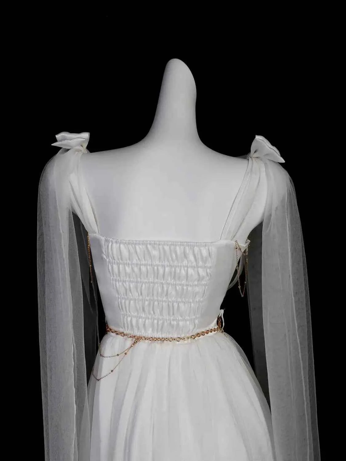 NONSAR God Greek Sweet Vintage Fairy Dress Women Summer Court Style Han Elements Chiffon Elegant floating Strap Long Dresses