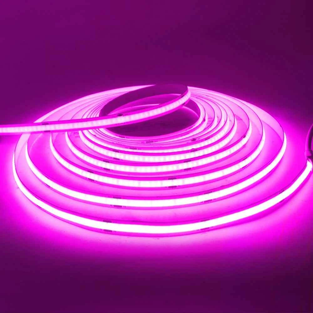 DC 5V USB COB Strip 3MM 5MM 8MM White/Pink/Red/White/Yellow/Yellow/Ice Blue/Green Flexible Ribbon Rope Home Decor TV Backlight