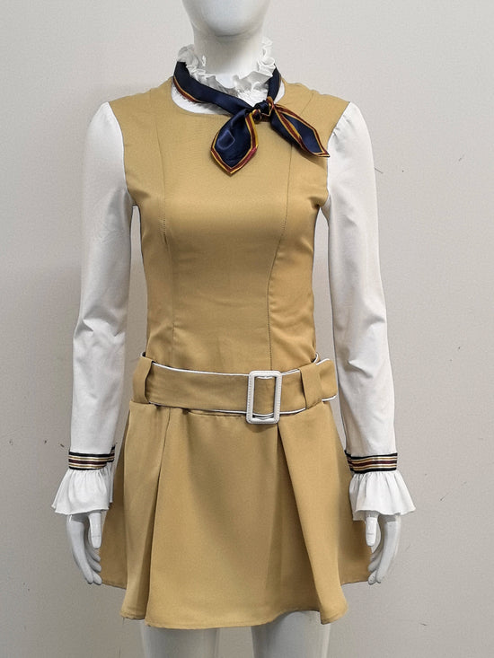 M3GAN 2.0 Megan Cosplay Costume Dress Girls Women Megan Costume Popular Clothes Brown Uniform Dress Set for Adult Comic Con SS69