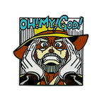 Joseph Joestar Badges Pendant Anime JoJo's Bizarre Adventure Pins Manga Brooches for Bag Backpack Clothing Lapel ACG Cosplay Toy