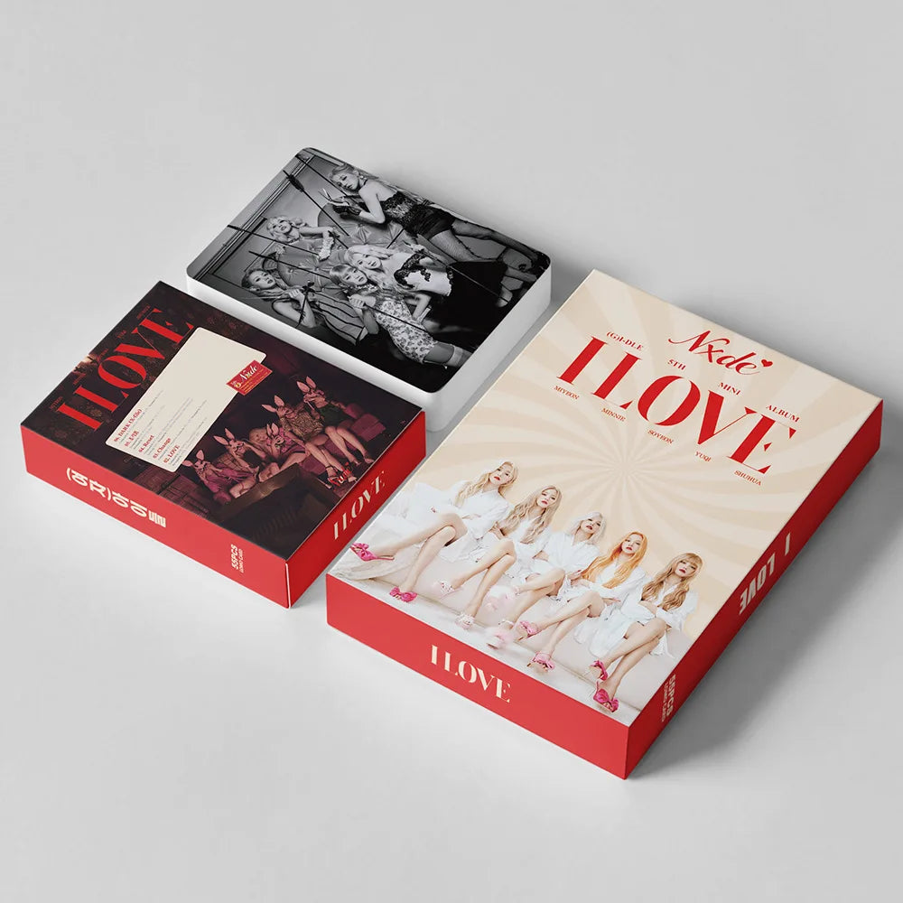 KPOP 55cards/set (G) I-DLE Album Card I FEEL Album GIDLE Ye Shuhua MINNIE Printed Photo Card LOMO Card Gift For Girls Collection SS69