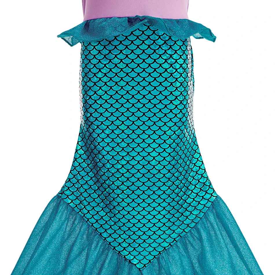 Girls Princess Cosplay Costume Dress - Flower Print