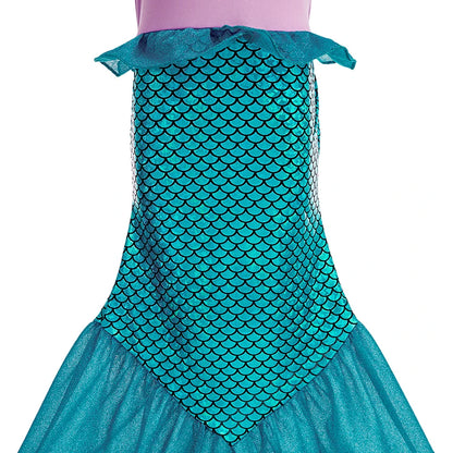 Girls Elsa Anna Dress Children Princess Carnival Dress Kids Jasmine Rapunzel Pageant Flower Disguise Birthday Cosplay Costume