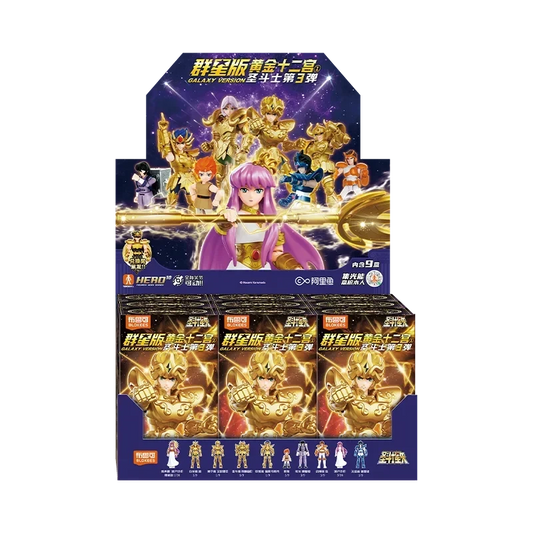 New 100% Original Blokees Saint Seiya Galaxy Version Vol.3 Anime Action Figure Model Toy Birthday Christmas Gift