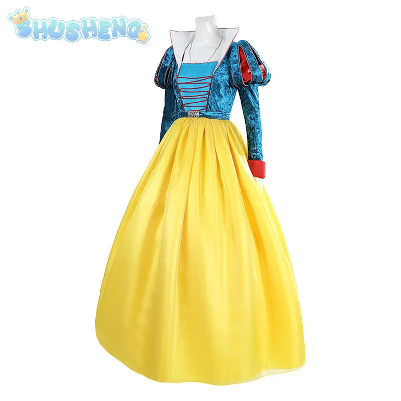 New Movies of 2025 Snow White cosplay Costume Adult and Child Sizes Fairy Tale Sweet Princess Dress Halloween Ball Woman Uniform SS69