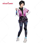 Miccostumes Wiomen's Clove Cosplay Costume Top and Jacket with Shorts and Tights Fullset