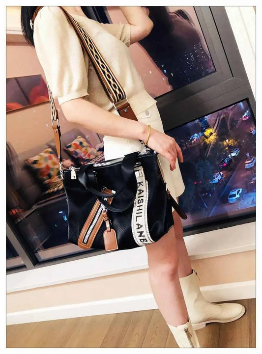 2022 New Female Fashion Brand Shoulder Bag Luxury Vintage Leather Handbag Women Medium Size Daily Work Boston Bag Messenger Bags