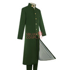 SBluuCosplay Anime Noriaki Kakyoin Cosplay Costume Dark Green Uniform Outfit Halloween Party Costume Upgrade Version