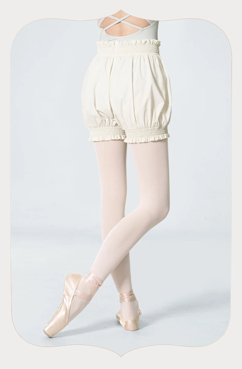 Daydance Women's High Waist Ballet Dance Shorts - Nylon Bloomers