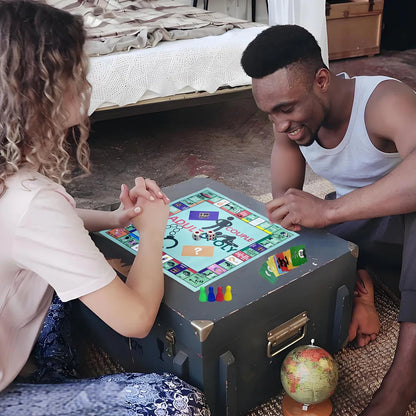 Adultopoly Board Game Couple Board Game Interactive Relationship Card Game Portable Couple Game Valentines Gifts for Him Her SS69