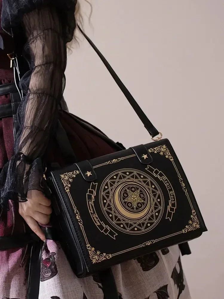SS69 Harajuku Vintage Shoulder Bag, Y2K Gothic Square Messenger Tote