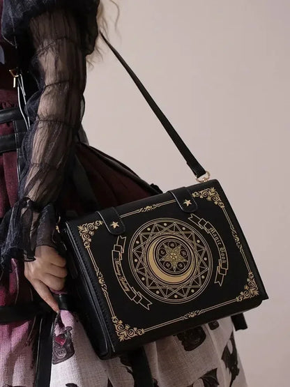 SS69 Harajuku Vintage Shoulder Bag, Y2K Gothic Square Messenger Tote