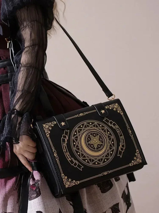 SS69 Harajuku Vintage Shoulder Bag, Y2K Gothic Square Messenger Tote