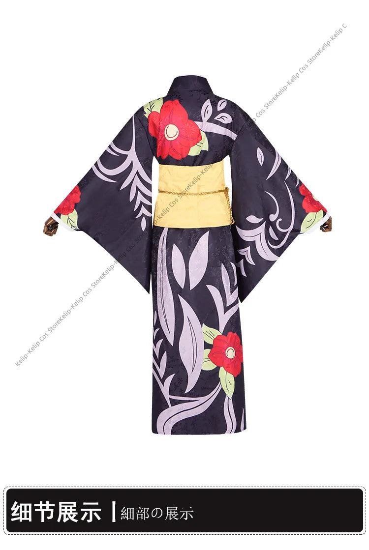 Anime Tamayo Cosplay Costume Kimetsu No Yaiba Wig Kimono Shoes