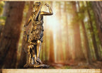 Moon Goddess Resin Statue 27cm Celestial Sculpture for Altar Decor