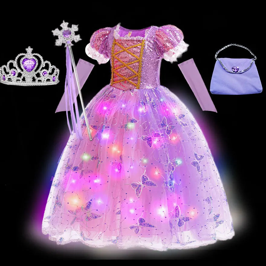 Rapunzel LED Princess Ball Gown for Girls