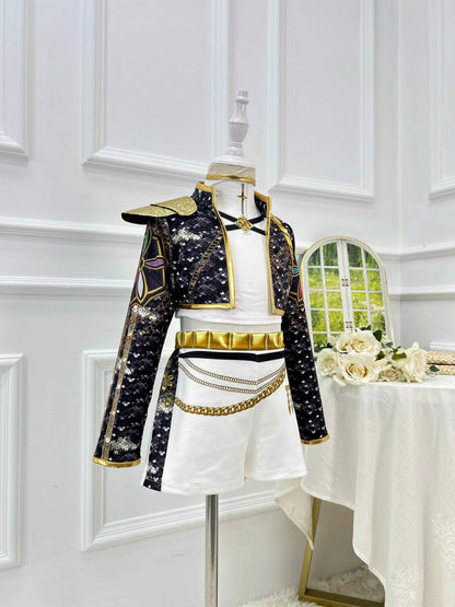 Kpop Demon Hunter Costume Rumi Halloween Cosplay Hot Girls Show Costume Black Shiny Set Halloween Girls Anime  clothing