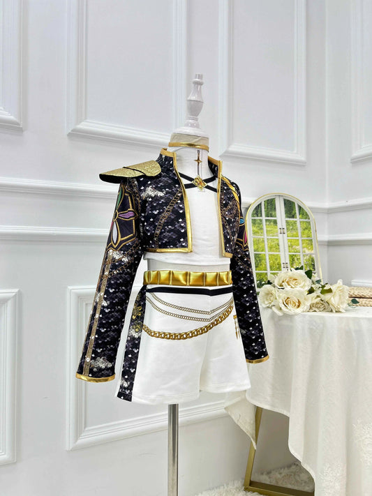 Kpop Demon Hunter Costume Rumi Halloween Cosplay Hot Girls Show Costume Black Shiny Set Halloween Girls Anime  clothing