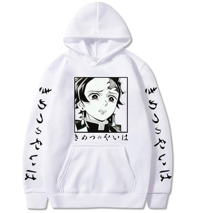 Harajuku Demon Slayer Plus Size Hoodie Kamado Nezuko Graphic Print Women Sweatshirts Long Sleeve Fashion Female Streetwear SS69 21.69 white7 / XL