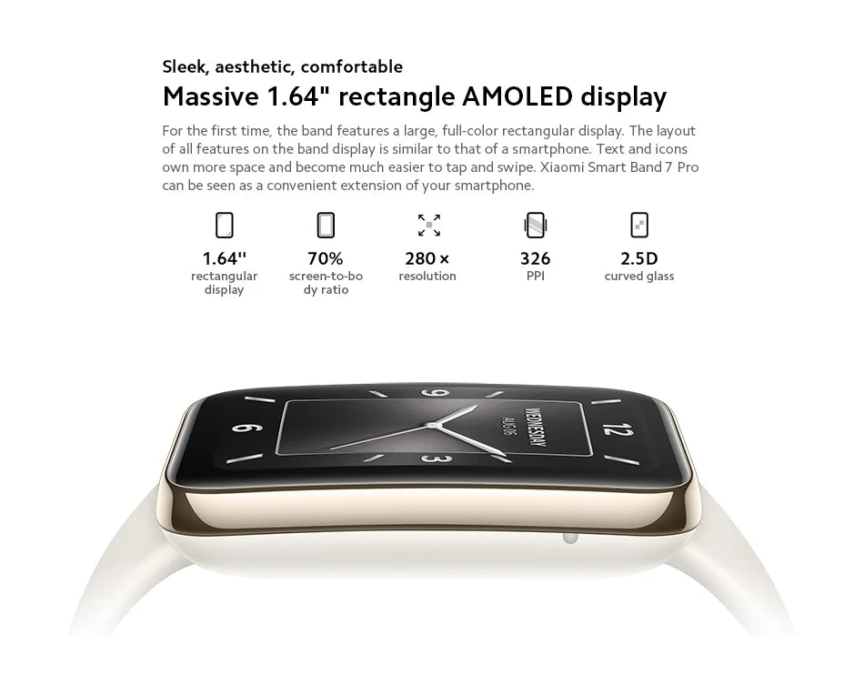 Xiaomi Mi Band 7 Pro AMOLED Smartwatch with GPS & Blood Oxygen