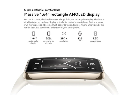 For Global Version Mi Band 7 Pro AMOLED Screen Blood Sleep Breathing Oxygen Monitoring Health Management Smart Watch