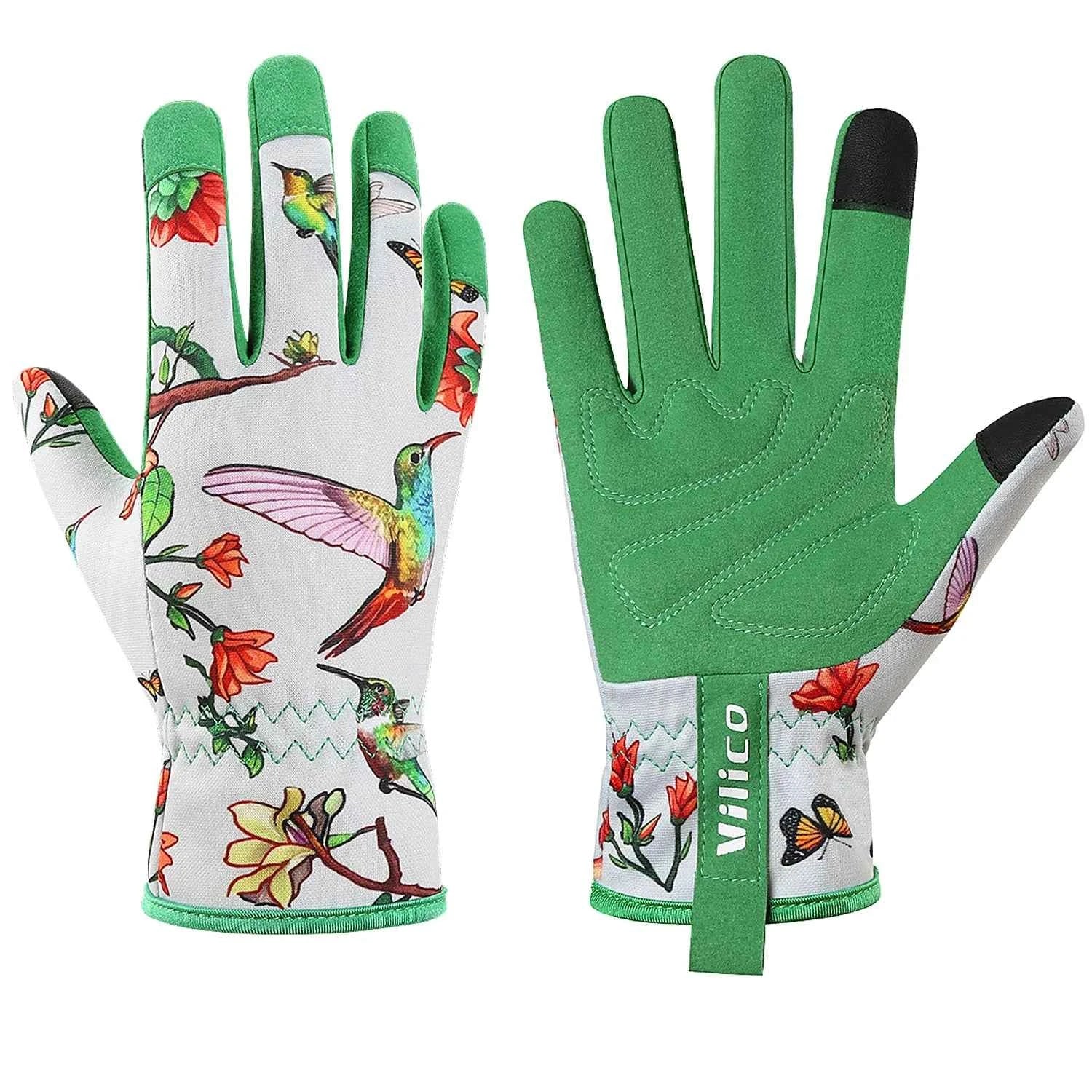 Gardening Gloves for Women Breathable leather Garden Gloves with Grip Thorn-Proof Puncture-Resistant Work Gloves