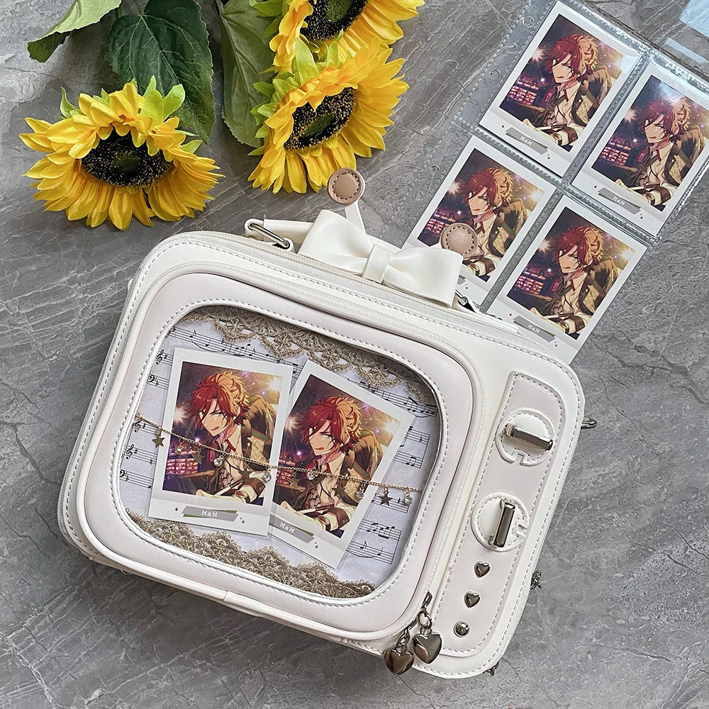 Novelty Tv Shape Ita Bag Retro Television Women Shoulder Bag Design Ita Backpack with Inserts Gilrs Crossbody Bag SS69