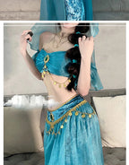 Egyptian Queen Knit Belly Dance Cosplay Costume Set for Women