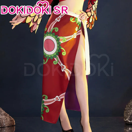 DokiDoki-SR Boa Hancock Cosplay Costume Set for Women - Red Anime Outfit