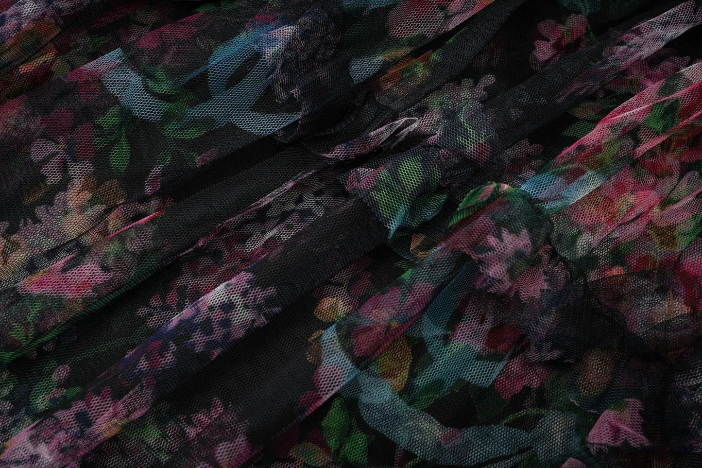 JAMERARY Fashion Floral Print Long Sleeve Maxi Dress For Women Summer Autumn Clothes Layers Ruffles Cake Dresses Evening SS69