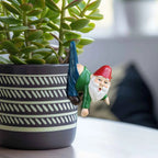 1pcs funny dwarves, dwarves with pants hanging branches, fun flowerpot pendants, resin crafts