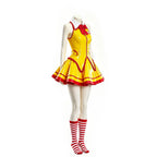 Anime Restaurant Waiter Uniform Virtual Idol Dress Cosplay Red Yellow Dress Woman Adult Stage Uniform Halloween Party