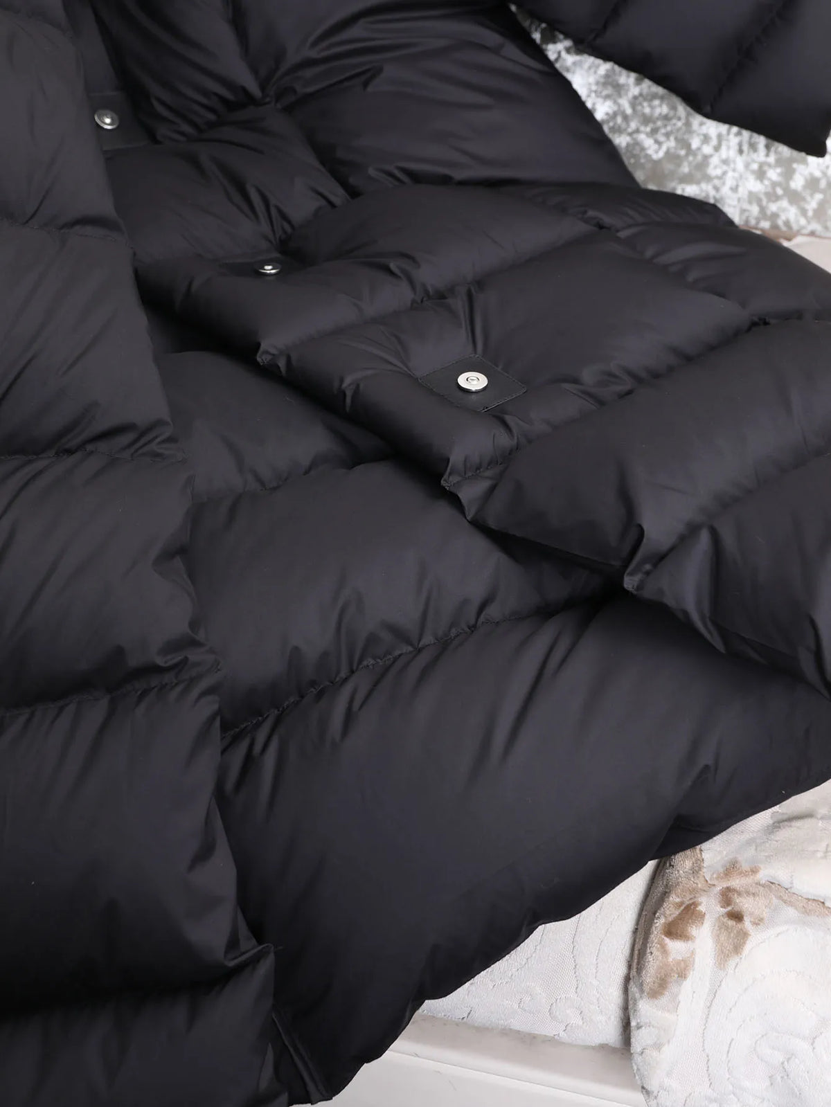 Maomaokong Super Thick 400g Filling White Duck Down Female Winter Women's Over-the-Knee Puffer Coat Luxury Down Jacket Warm