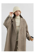 CHIC VEN Women Woolen Coat Double-breasted Basic Loose Casual Retro New Long Double-sided Female Overcoat Autumn Winter 2026