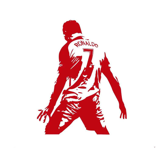 Football Cristiano Ronaldo Vinyl Wall Sticker Soccer Athlete Ronaldo Wall Decals Art Mural For Kis Room Living Room Decor Z0683