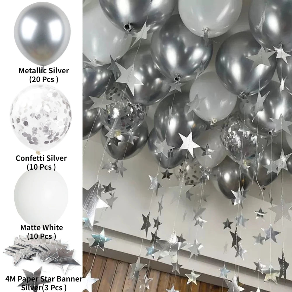 SS69 24-Piece Latex Balloon Set for Party and Birthday Decorations