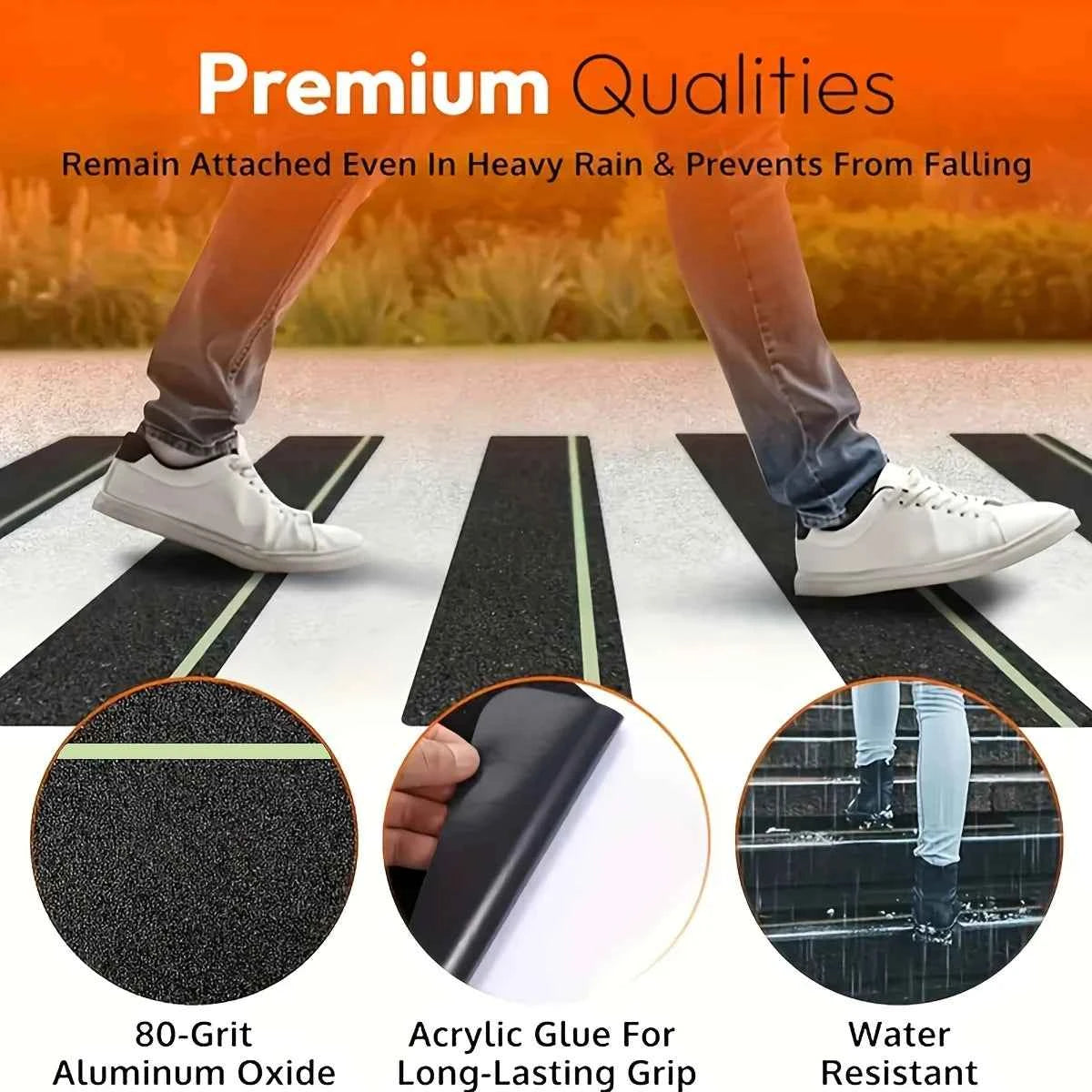 Luminous Anti-Slip Traction Tape Outdoor/Indoor Stair Step Anti-Slip Tape Stair Tread Waterproof Anti-Slip Tape