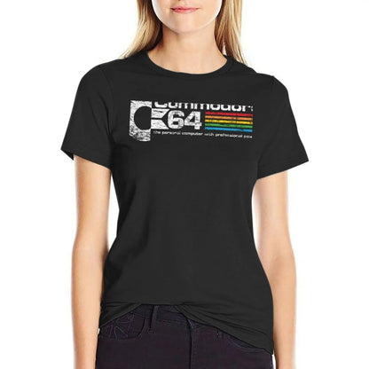 Commodore 64 T-Shirt tops Short sleeve tee Blouse T-shirts for Women SS69