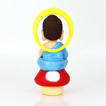 Super Mario Ruyi Buddha Mario Plumber anime handwork car model 14.3cm SS69