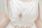 NONSAR God Greek Sweet Vintage Fairy Dress Women Summer Court Style Han Elements Chiffon Elegant floating Strap Long Dresses