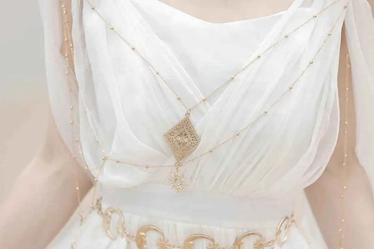NONSAR God Greek Sweet Vintage Fairy Dress Women Summer Court Style Han Elements Chiffon Elegant floating Strap Long Dresses